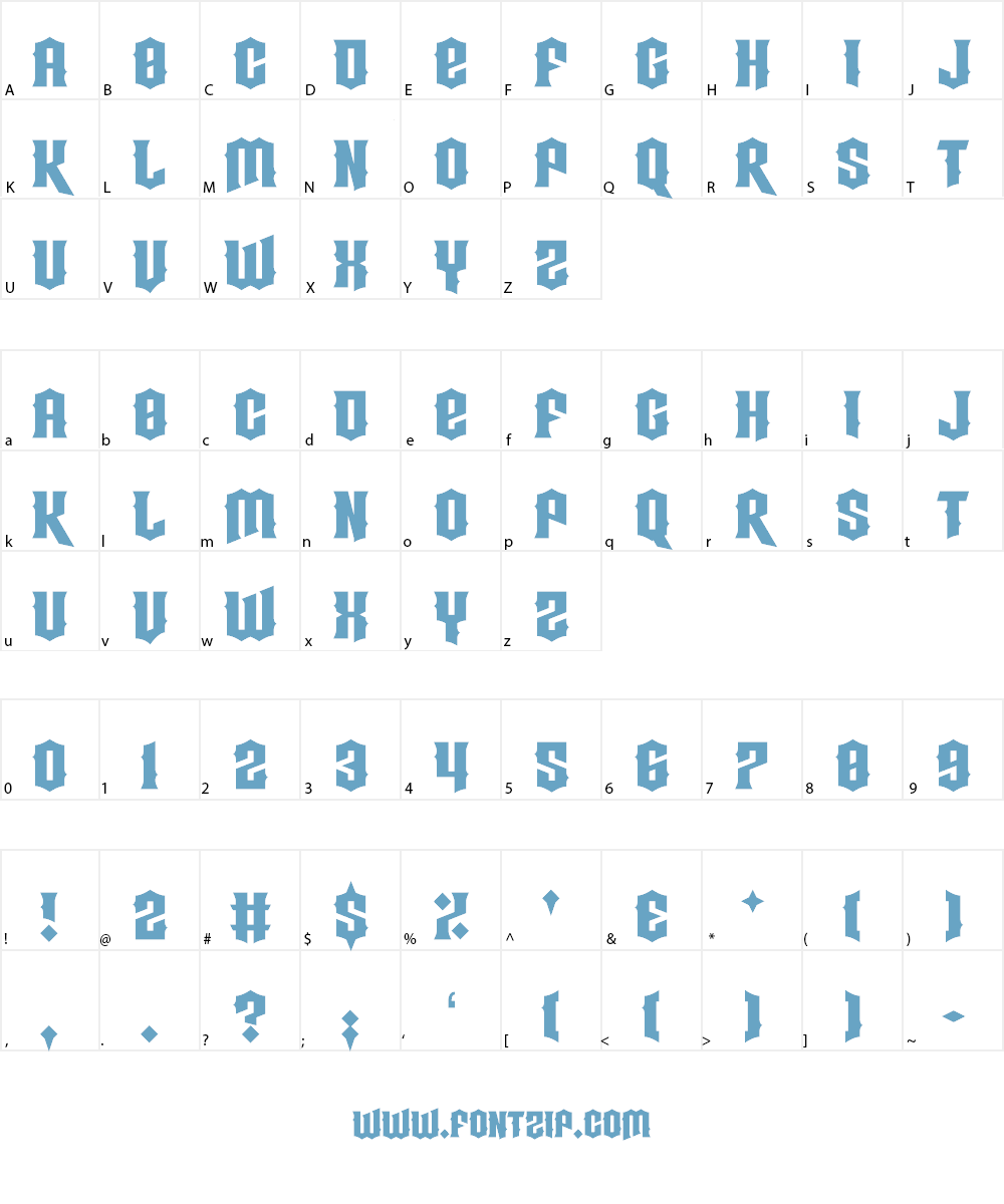 Strings Theory Font Character